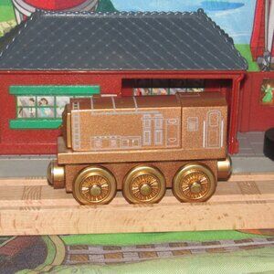 Thomas Wooden Railway Train Engine Track Bronze Diesel Celebrating 60 Years